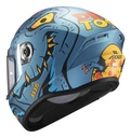 Casco Moto Integral Axxis Draken S Con Visor De Regalo Rpm Azul Dinotoon C7 Brillante Xl