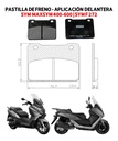 Pastilla De Freno Frasle Delantera Moto Sym Max 400 600 Rpm