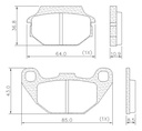 Pastilla De Freno Frasle Moto Kymco Agility 200i Rpm