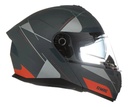 Casco Moto Rebatible Mac Ff166 Blaze Doble Visor Rpm Gris/naranja Magma Mate Xl