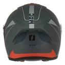 Casco Moto Rebatible Mac Ff166 Blaze Doble Visor Rpm Gris/naranja Magma Mate Xl