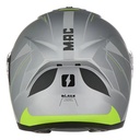 Casco Moto Rebatible Mac Ff166 Blaze Doble Visor Rpm Gris/amarillo Magma Mate M