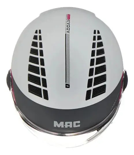 Casco Abierto Moto Mac Of230 Addax Rpm Gris/rosa Pyro Mate Xs