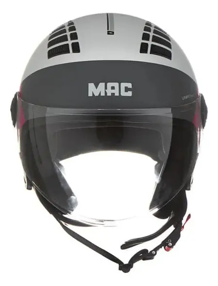 Casco Abierto Moto Mac Of230 Addax Rpm Gris/rosa Pyro Mate M
