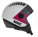 Casco Abierto Moto Mac Of230 Addax Rpm Gris/rosa Pyro Mate M