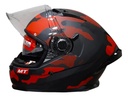 Casco Moto Integral Mt Braker Doble Visor Con Spoiler Rpm Rojo Crossover C5 Mate L