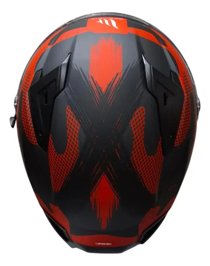 Casco Moto Integral Mt Braker Doble Visor Con Spoiler Rpm Rojo Crossover C5 Mate L