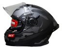 Casco Moto Integral Mt Braker Doble Visor Con Spoiler Rpm Gris Crossover C2 Mate Xl