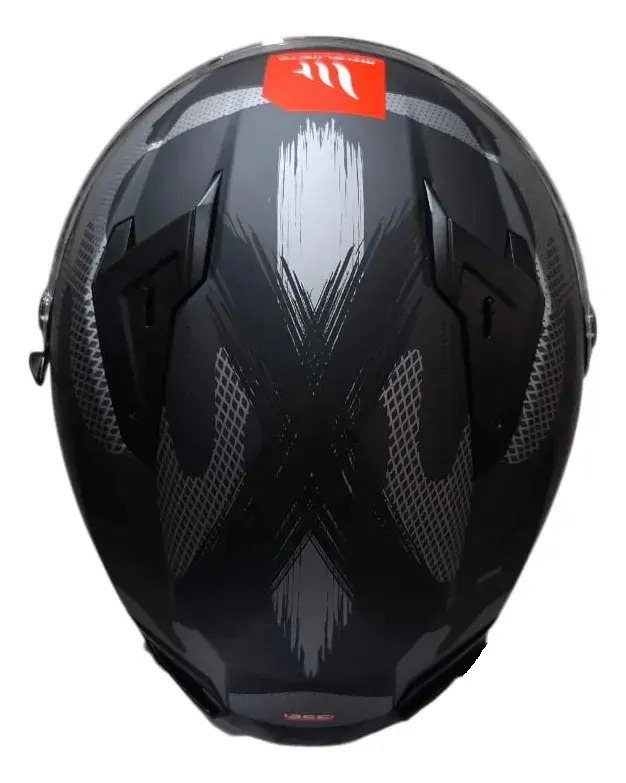 Casco Moto Integral Mt Braker Doble Visor Con Spoiler Rpm Gris Crossover C2 Mate Xl