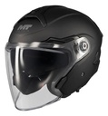Casco Moto Abierto Mt Cosmos Sv Doble Visor Rpm Negro Pure A1 Mate L