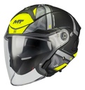 Casco Moto Abierto Mt Cosmos Sv Doble Visor Rpm Amarillo Arrow B3 Brillante L