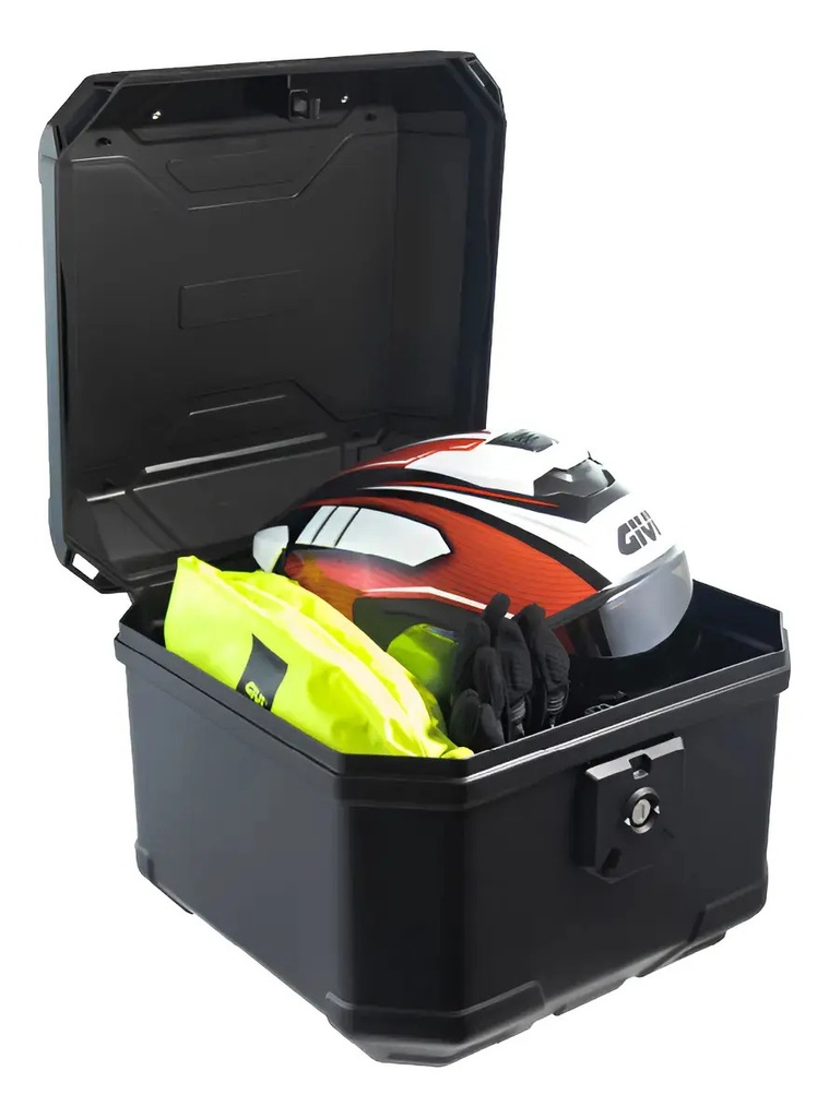 Baul Trasero Moto Givi 37lts Monolock U37a Rpm Negro