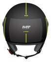 Casco Abierto Moto Mt Street S Visor Simple Rpm Negro/amarillo Bezos B3 Mate M