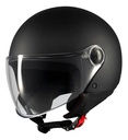 Casco Abierto Moto Mt Street S Visor Simple Rpm Negro Pure A1 Mate M
