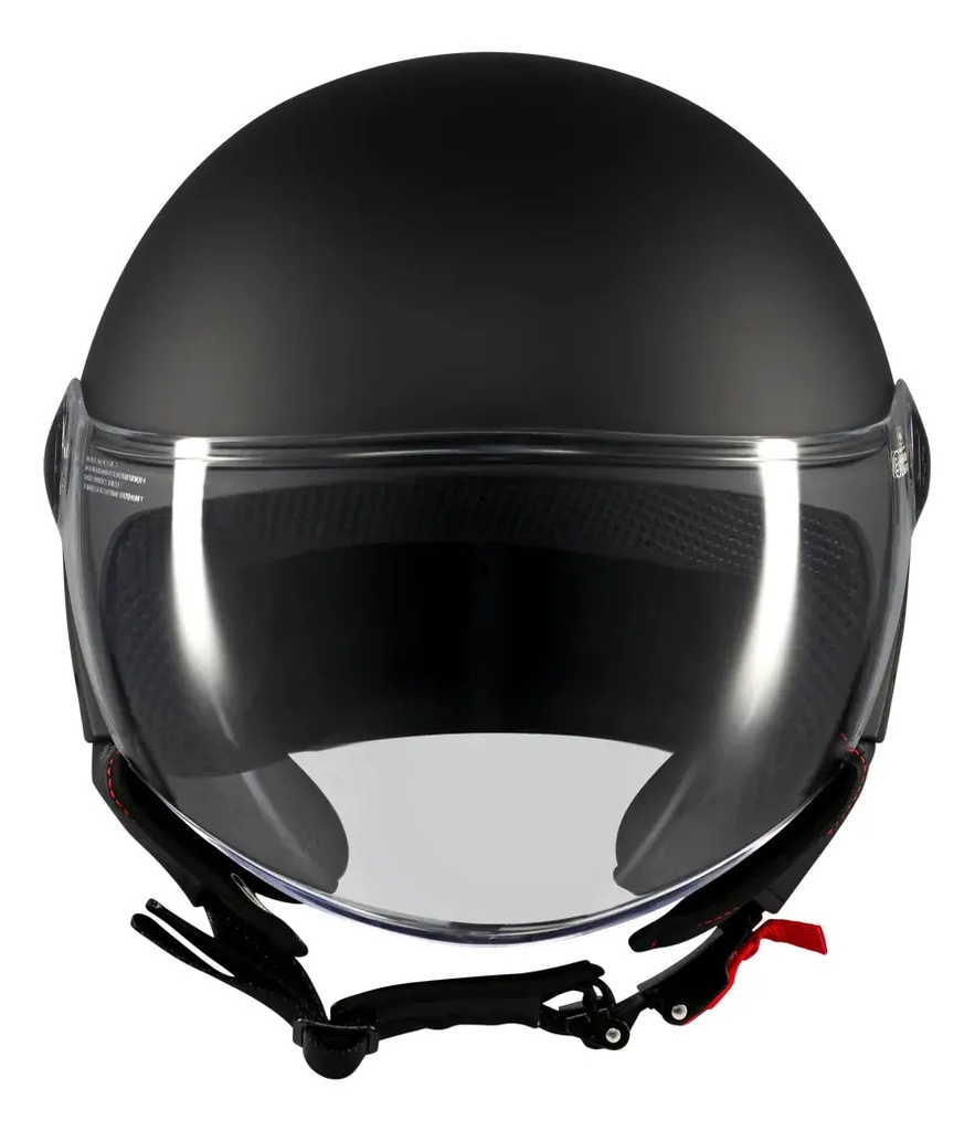 Casco Abierto Moto Mt Street S Visor Simple Rpm Negro Pure A1 Mate M