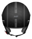 Casco Abierto Moto Mt Street S Visor Simple Rpm Negro/gris Entire C9 Mate Xl