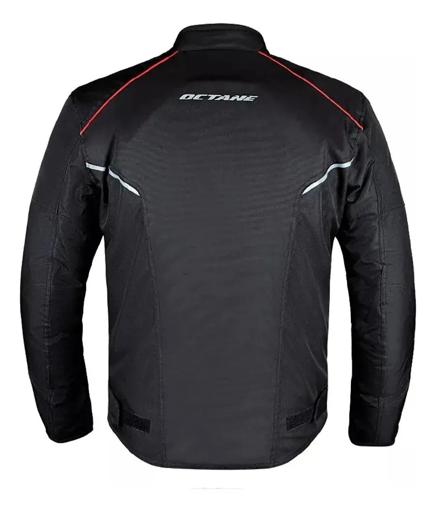 Campera Octane Challenger Protecciones Rpm Negro Lisa Xl