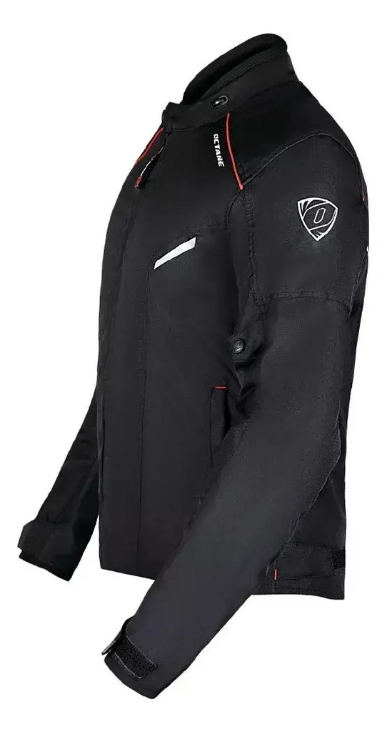 Campera Octane Challenger Protecciones Rpm Negro Lisa Xl