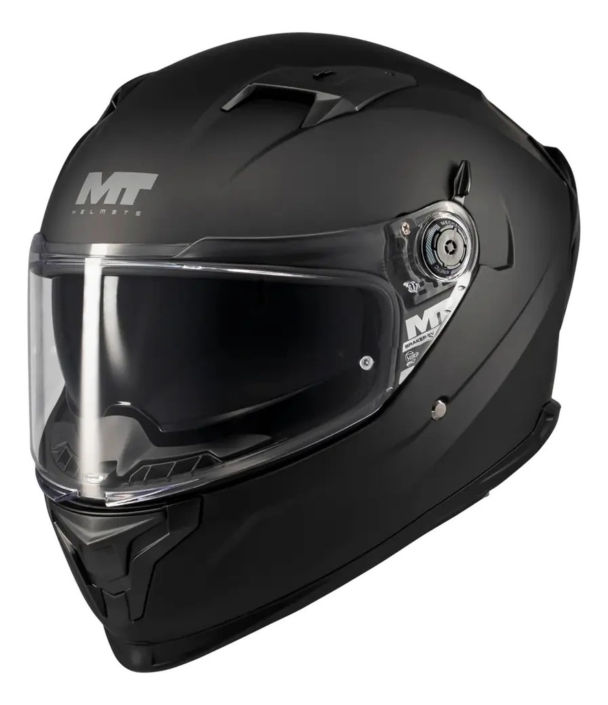 Casco Moto Integral Mt Braker Doble Visor Con Spoiler Rpm Negro Sv Pure A1 Mate Xl