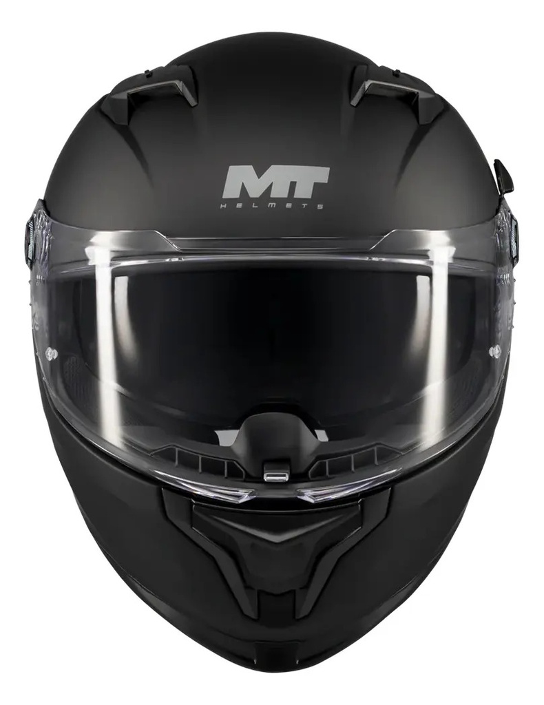 Casco Moto Integral Mt Braker Doble Visor Con Spoiler Rpm Negro Sv Pure A1 Mate Xl