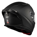 Casco Moto Integral Mt Braker Doble Visor Con Spoiler Rpm Negro Sv Pure A1 Mate Xl