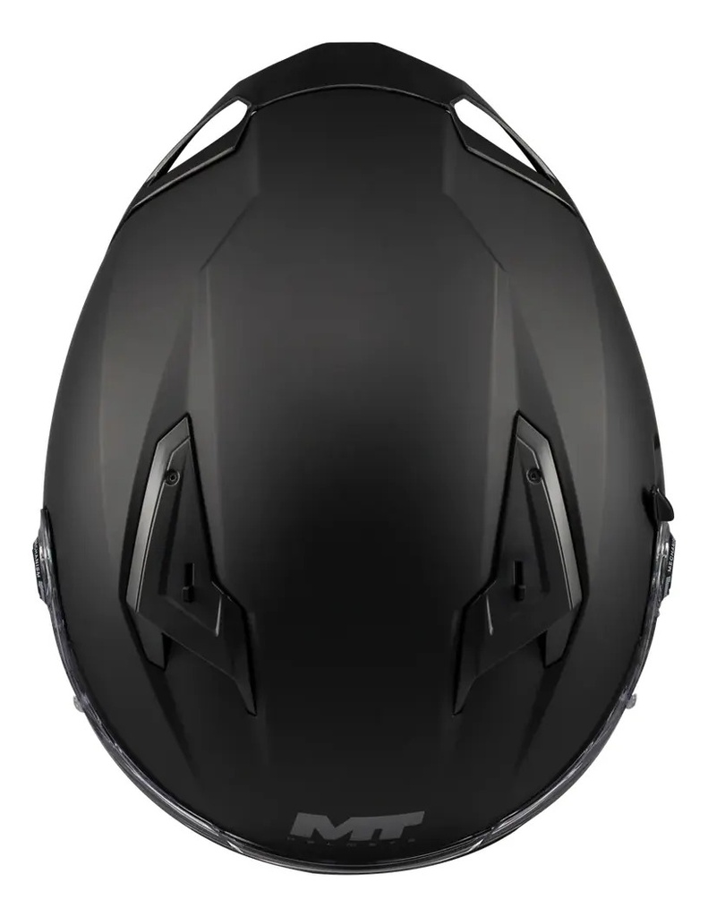 Casco Moto Integral Mt Braker Doble Visor Con Spoiler Rpm Negro Sv Pure A1 Mate Xl