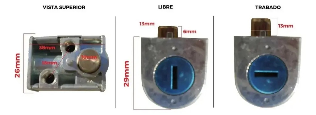 Llave Traba Manubrio Honda Cg 125 Fan  Nigthawk 250 Rpm