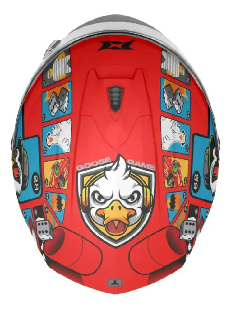 Casco Moto Integral Axxis Draken S Con Visor De Regalo Rpm Rojo Goose Game A5 Brillante Xl