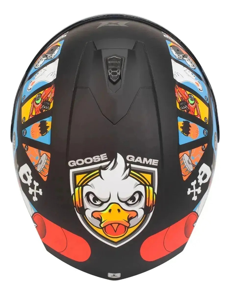 Casco Moto Integral Axxis Draken S Con Visor De Regalo Rpm Negro Goose Game A1 Brillante L
