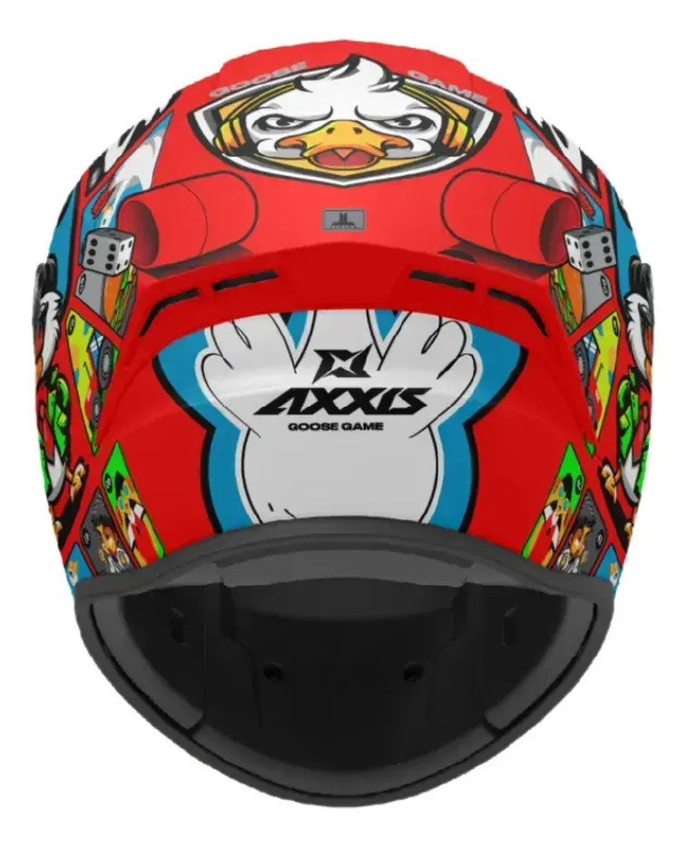 Casco Moto Integral Axxis Draken S Con Visor De Regalo Rpm Rojo Goose Game A5 Brillante M