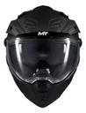 Casco Integral Enduro Moto Mt Track Sv Doble Visor Rpm Negro Pure A1 Mate Xl