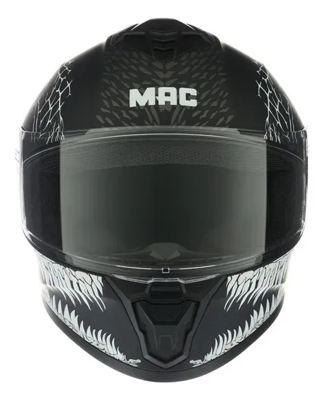 Casco Moto Integral Mac Ff801 Starter Rpm Negro Craw Mate S