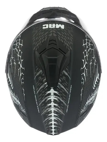 Casco Moto Integral Mac Ff801 Starter Rpm Negro Craw Mate S