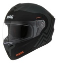 Casco Moto Integral Mac 070 Volt Rpm Negro/gris/naranja Rodak Mate Xxl