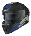 Casco Moto Integral Mac 069 Force Doble Visor Rpm Negro/azul Dynamo Mate Xl