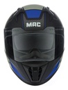 Casco Moto Integral Mac 069 Force Doble Visor Rpm Negro/azul Dynamo Mate Xl