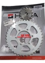 Kit Corona Y Piñon Rouser 220 Avenger Calidad Original  Rpm Gris