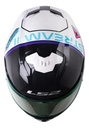 Casco Moto Integral Ls2 808 Stream 2 Rpm Blanco/rosa/violeta Moon Walk Perlado S