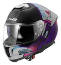 Casco Moto Integral Ls2 808 Stream 2 Rpm Blanco/rosa/violeta Moon Walk Perlado Xs
