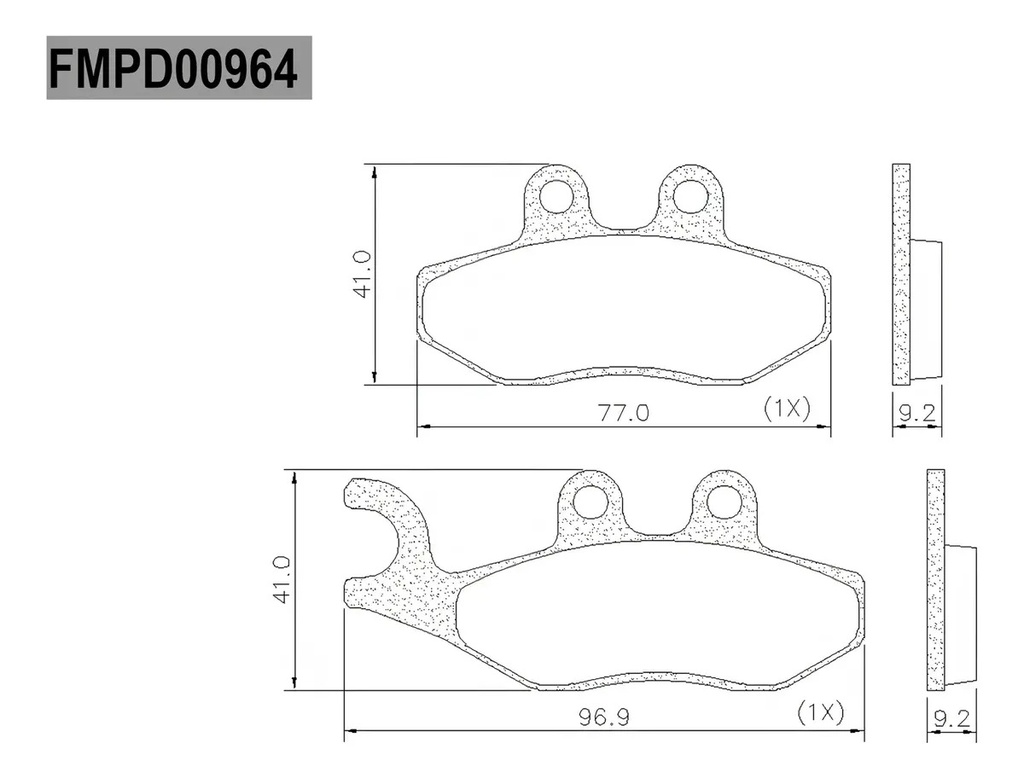 Pastilla Freno Frasle Delantera Vespa Gts 125 250 300 Rpm