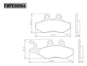 Pastilla Freno Frasle Delantera Vespa Gts 125 250 300 Rpm