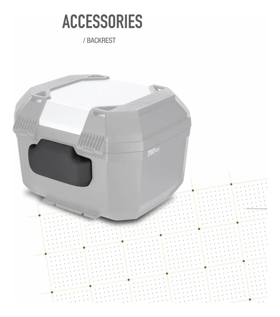 Baul Shad Moto Trasero Top Case Tr41 Terra 41 Litros Rpm Aluminio