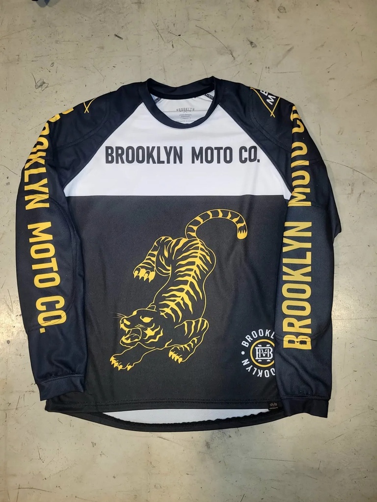 Jm Brooklyn Arcadia Jersey Cross Enduro Con Kevlar Rpm Xxl Negro Blanco