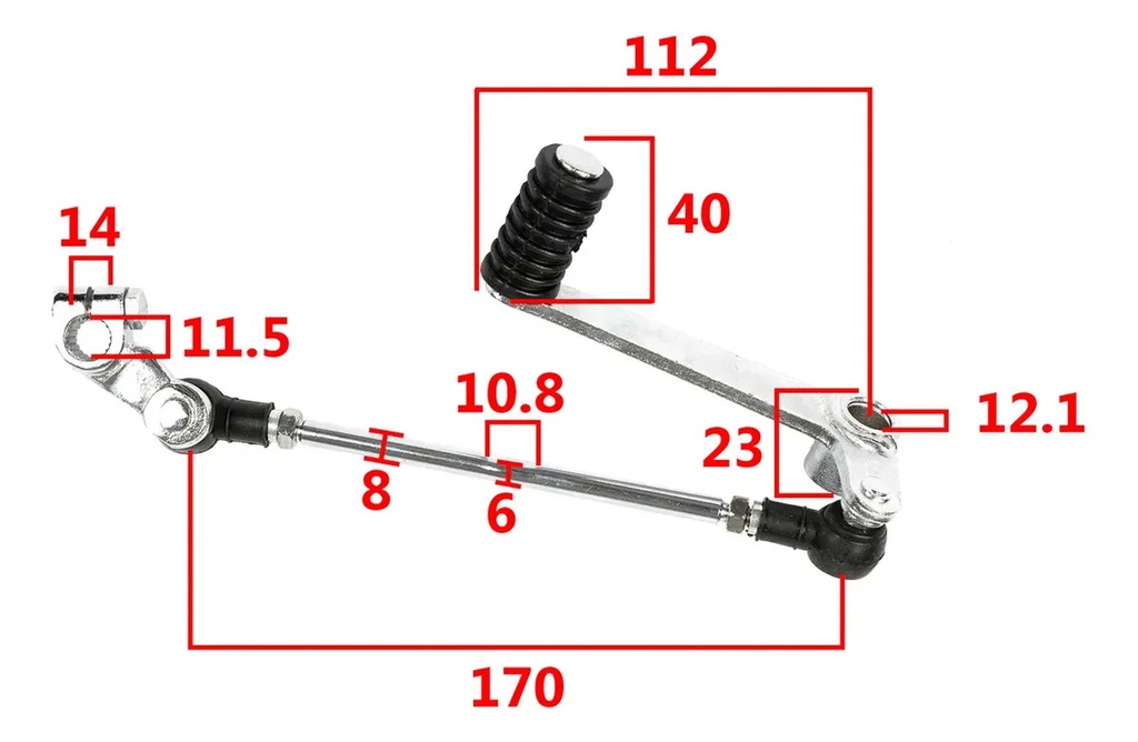 Palanca De Cambios Pedal Suzuki Gixxer 150 Rpm