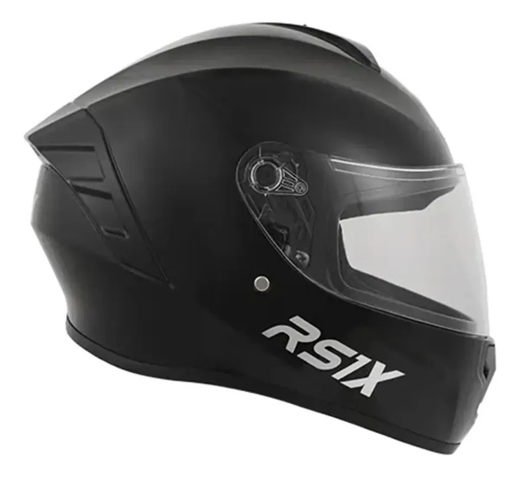 Casco Moto Integral Hawk Rs1x Rpm Negro Solid Brillante Xl