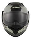 Casco Rebatible Moto Hawk Rs5x Doble Visor Rpm Gris Hunter Brillante Xl
