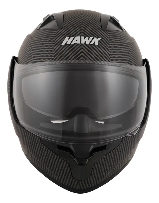 Casco Rebatible Moto Hawk Rs5x Doble Visor Rpm Negro Carbon Look Mate Xl