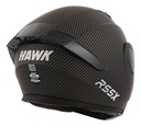 Casco Rebatible Moto Hawk Rs5x Doble Visor Rpm Negro Carbon Look Mate L