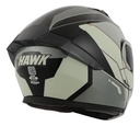 Casco Rebatible Moto Hawk Rs5x Doble Visor Rpm Gris Hunter Brillante M