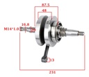 Cigueñal Completo Honda Xr125 L Cadenero Rpm